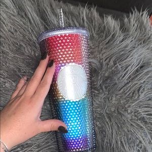 🌈 Starbucks NEW Rainbow studded pride tumbler🌈